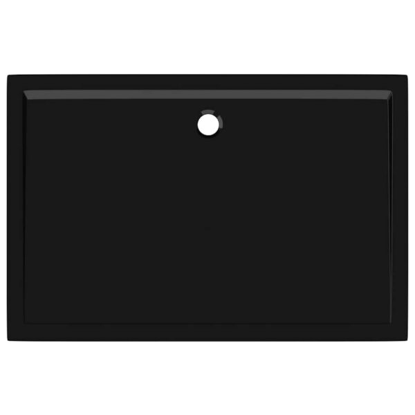 vidaXL Rectangular ABS Shower Base Tray Black 80x120 cm - Image 6