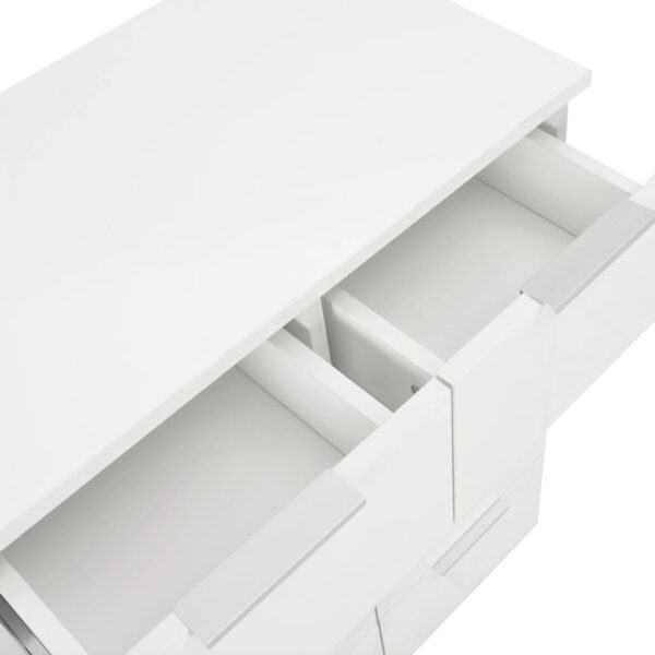 vidaXL Sideboard High Gloss White 60x35x80 cm Engineered Wood - Image 9