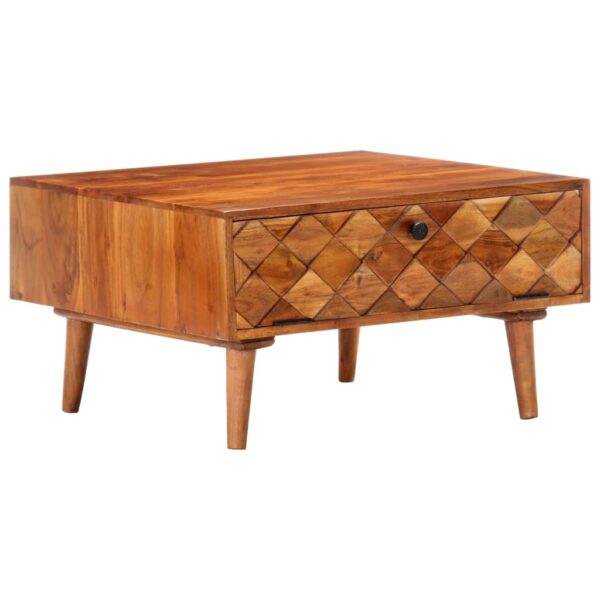 vidaXL Coffee Table 68x68x38 cm Solid Acacia Wood - Image 9