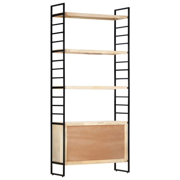vidaXL 4-Tier Bookcase 80x30x180 cm Solid Mango Wood - Image 5