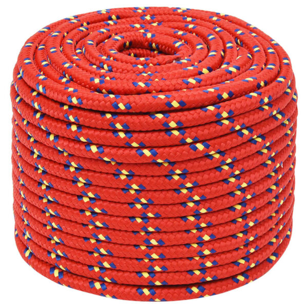 vidaXL Boat Rope Red 12 mm 100 m Polypropylene - Image 2