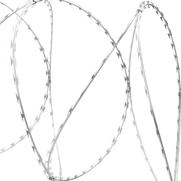 vidaXL Razor Wire Helical Wire Roll Galvanised Steel 100 m - Image 4
