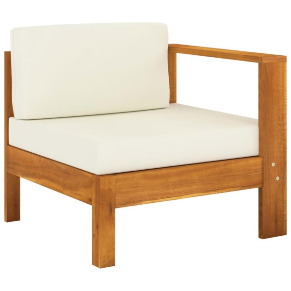 vidaXL 10 Piece Garden Lounge Set with Cushions 100x60 cm Acacia Wood - Image 5
