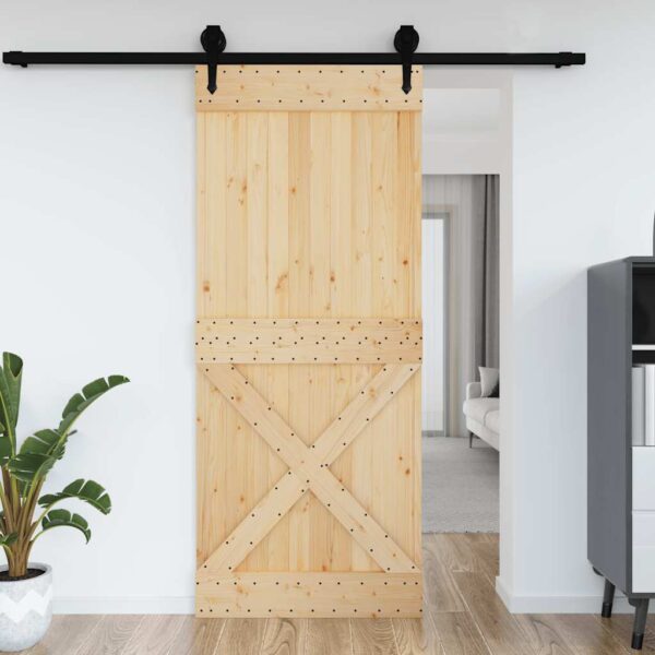 vidaXL Door NARVIK 95x210 cm Solid Wood Pine - Image 1