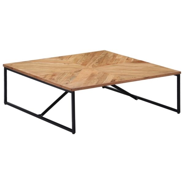 vidaXL Coffee Table 110x110x36 cm Solid Acacia Wood - Image 1