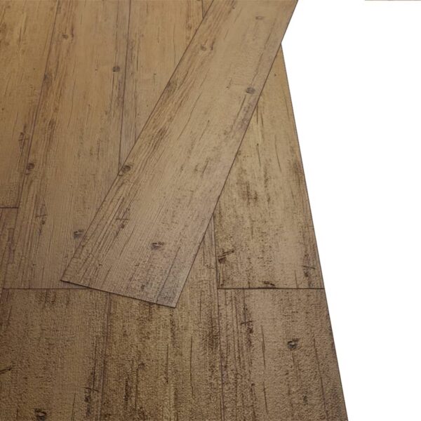 vidaXL Self-adhesive PVC Flooring Planks 5.02 m²  2 mm Walnut Brown - Image 3