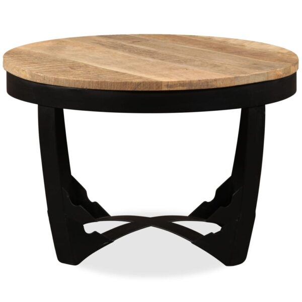 vidaXL Coffee Table Solid Rough Mango Wood 60x40 cm - Image 7