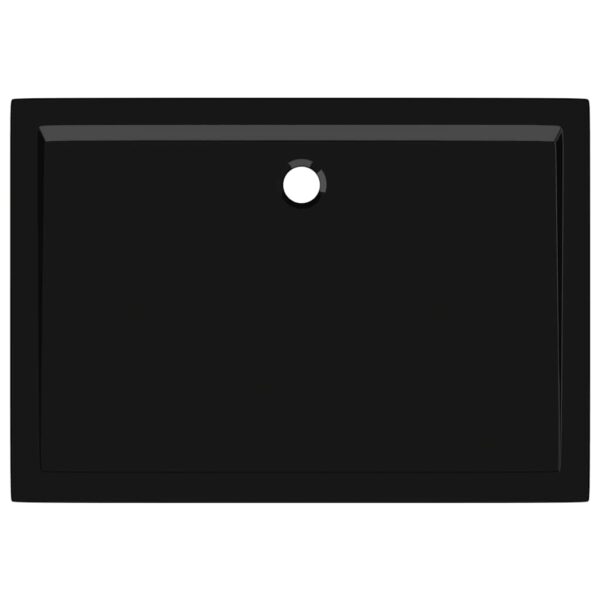 vidaXL Rectangular ABS Shower Base Tray Black 70x100 cm - Image 6