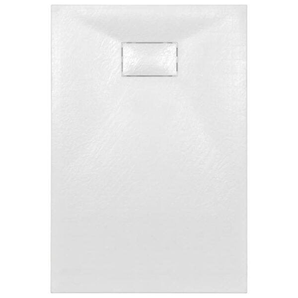 vidaXL Shower Base Tray SMC White 120x70 cm - Image 4