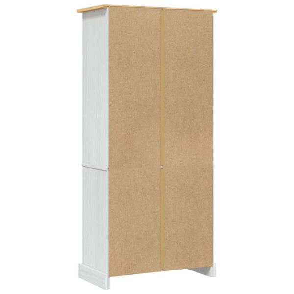 vidaXL Cupboard Mexican Pine Corona Range White 80x40x170 cm - Image 9