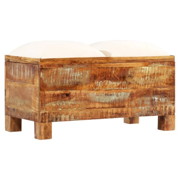 vidaXL Storage Bench Solid Reclaimed Wood 80x40x40 cm - Image 10