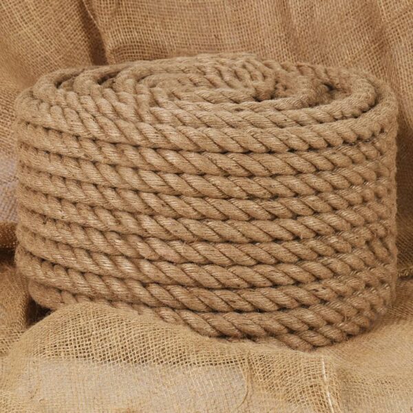vidaXL Jute Rope 100 m Long 16 mm Thick - Image 1