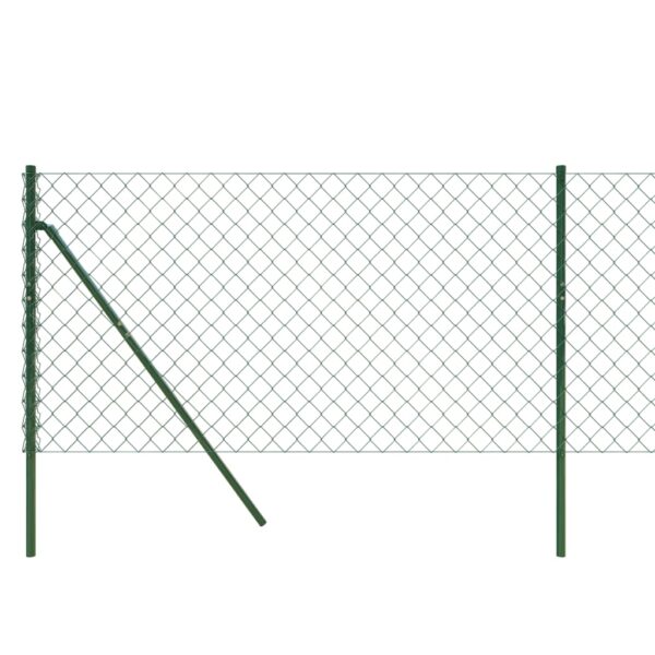 vidaXL Chain Link Fence Green 1x25 m - Image 4