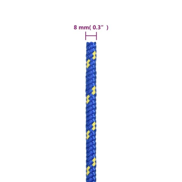 vidaXL Boat Rope Blue 8 mm 25 m Polypropylene - Image 6