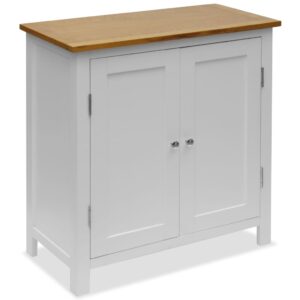 vidaXL Cupboard 70x35x75 cm Solid Oak Wood