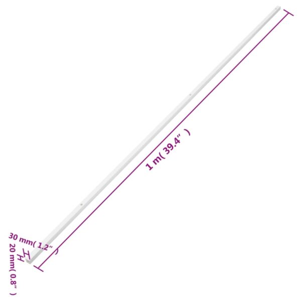 vidaXL Cable Trunking 30x20 mm 30 m PVC - Image 9
