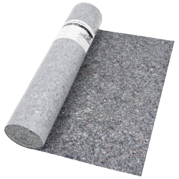 vidaXL Non-slip Painter Fleece 50 m 280 g/m² Grey - Image 4