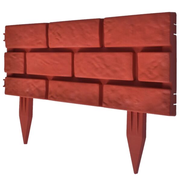 vidaXL Lawn Divider with Brick Design 11 pcs - Image 2