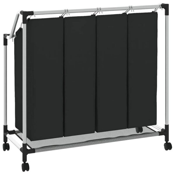 Laundry sorter with 4 bags black grey - Image 7
