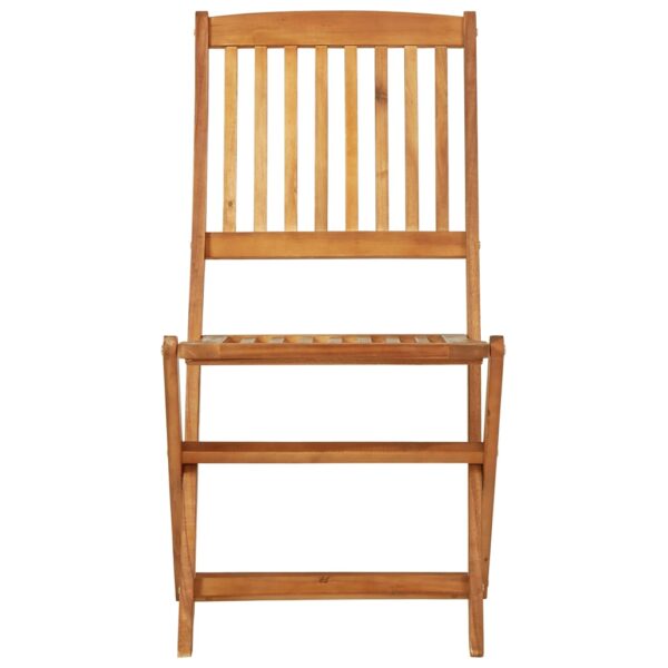 vidaXL 3 Piece Folding Garden Dining Set Solid Acacia Wood - Image 10