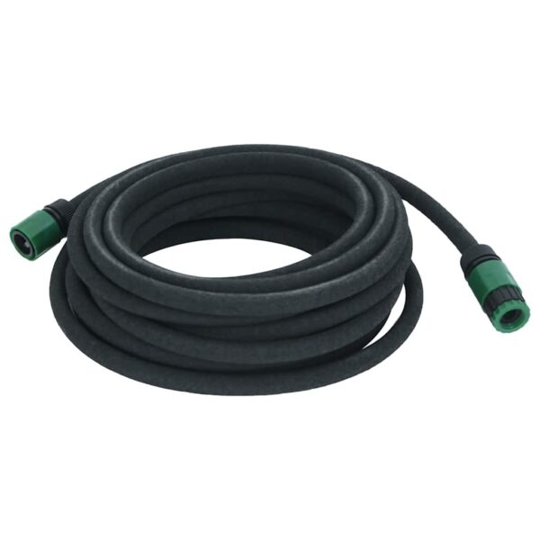vidaXL Garden Soaker Hose Black 0.6" 10 m Rubber - Image 3