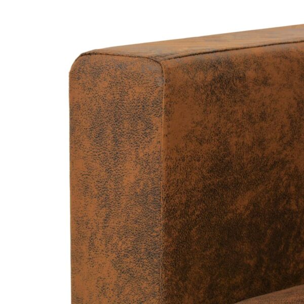 vidaXL 2-Seater Sofa 137x73x82 cm Artificial Suede Leather - Image 4