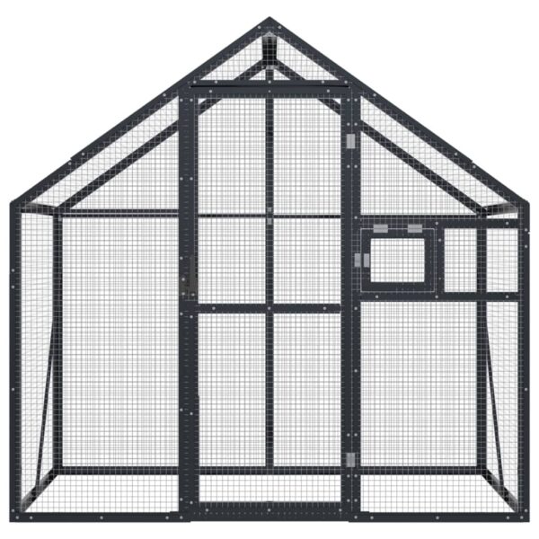 vidaXL Aviary Anthracite 179x100x185 cm Aluminium - Image 3