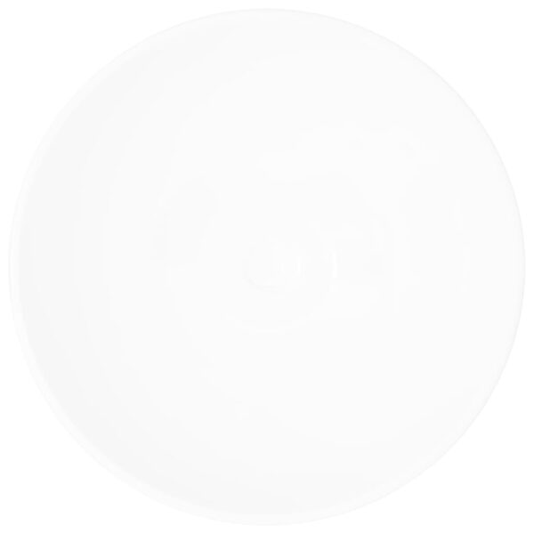 vidaXL Ceramic Bathroom Sink Basin White Round - Image 5