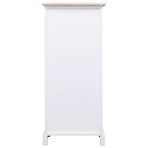 vidaXL Side Cabinet 38x28x86 cm Paulownia Wood - Image 4