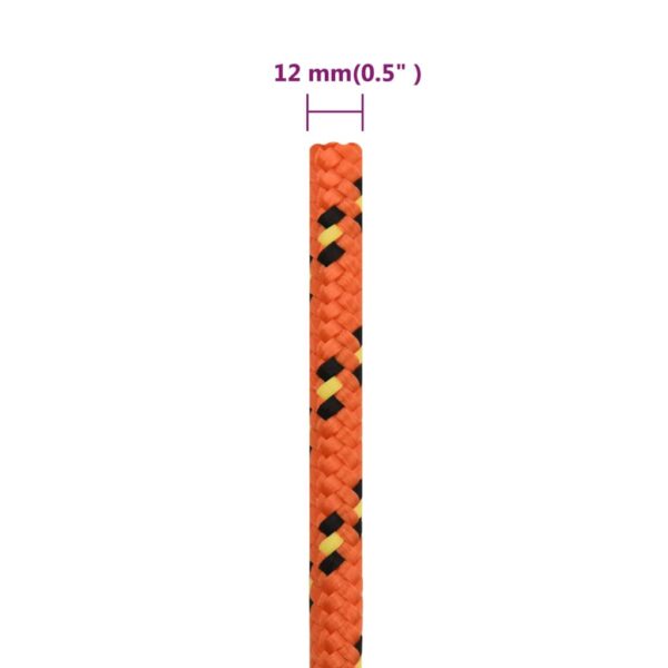 vidaXL Boat Rope Orange 12 mm 100 m Polypropylene - Image 6