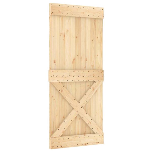 vidaXL Door NARVIK 90x210 cm Solid Wood Pine - Image 2
