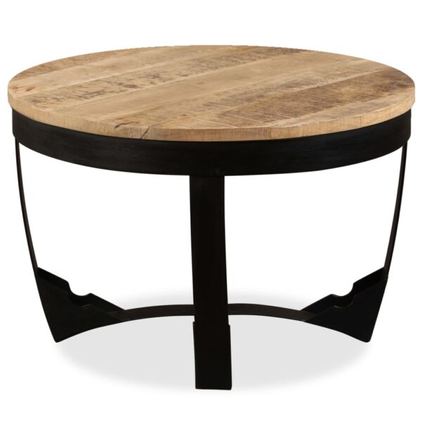vidaXL Coffee Table Solid Rough Mango Wood 60x40 cm - Image 6