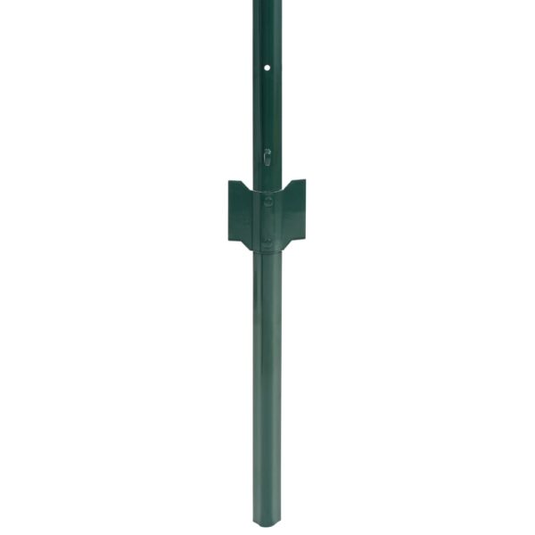 vidaXL Euro Fence Steel 20x0.8 m Green - Image 4