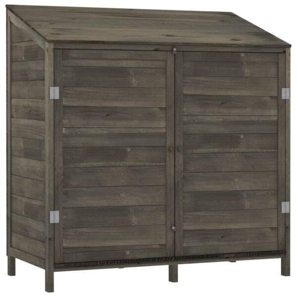 vidaXL Garden Shed Anthracite 102x52x112 cm Solid Wood Fir - Image 2