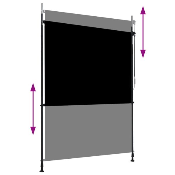 vidaXL Outdoor Roller Blind 150x270 cm Anthracite - Image 3