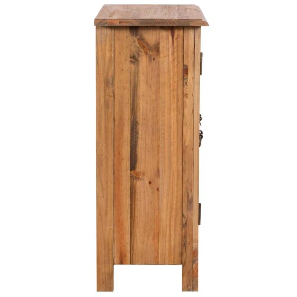 vidaXL Bathroom Side Cabinet Solid Pinewood 59x32x80 cm - Image 3