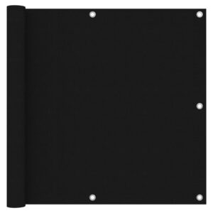 vidaXL Balcony Screen Black 90x300 cm Oxford Fabric