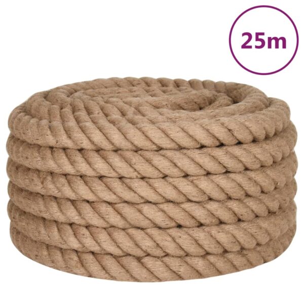 vidaXL Jute Rope 25 m Long 36 mm Thick - Image 2