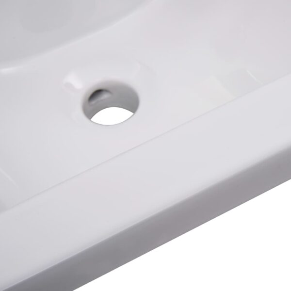 vidaXL Built-in Basin 42x39x18 cm Ceramic White - Image 6