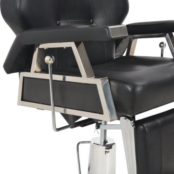 vidaXL Barber Chair Black 72x68x98 cm Faux Leather - Image 8