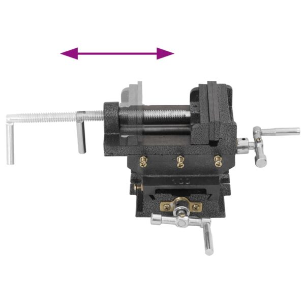 vidaXL Manually Operated Cross Slide Drill Press Vice 78 mm - Image 7