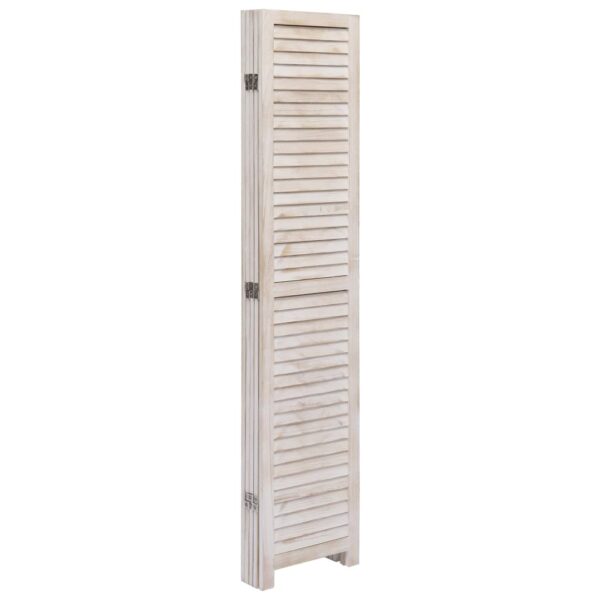vidaXL 5-Panel Room Divider 175x165 cm Wood - Image 4