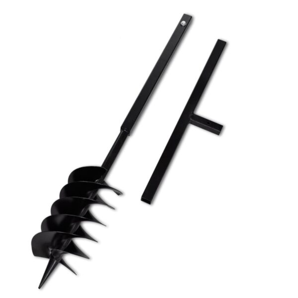 Ground Drill with Handle 150 mm with Extension Tube 9 m Steel - Image 3
