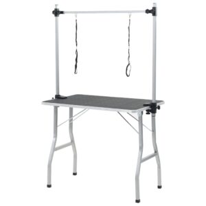 vidaXL Bath Grooming Table for Dogs 2 Loops