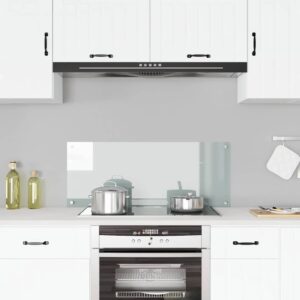 vidaXL Kitchen Backsplash Transparent 100x40 cm Tempered Glass