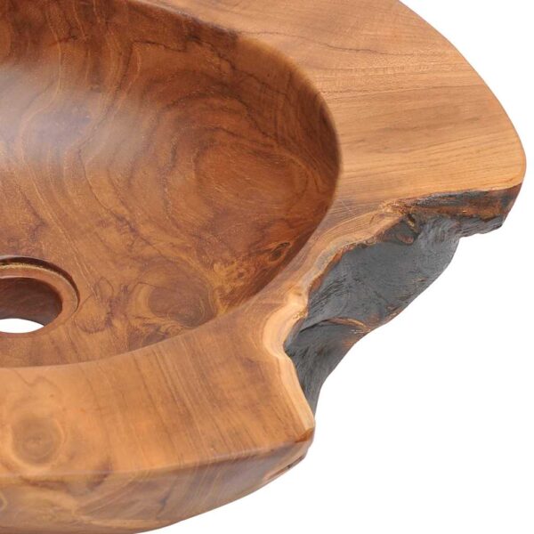 vidaXL Basin Solid Teak 45 cm - Image 12