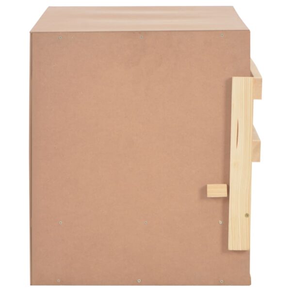vidaXL Chicken Laying Nest 3 Compartments 96x40x45 cm Solid Pine Wood - Image 6