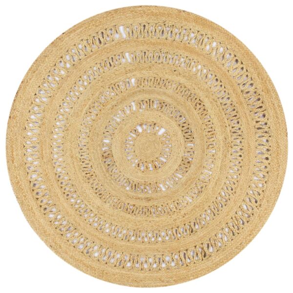 vidaXL Handmade Rug Braided Jute 150 cm - Image 1