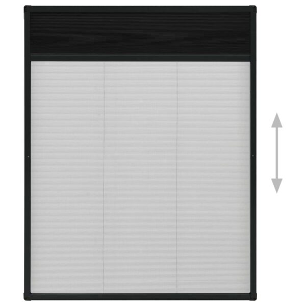 vidaXL Plisse Insect Screen for Windows Aluminium Anthracite 80x100 cm - Image 5