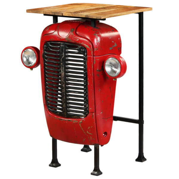 vidaXL Bar Set 3 Piece Solid Mango Wood 60x60x107 cm - Image 3